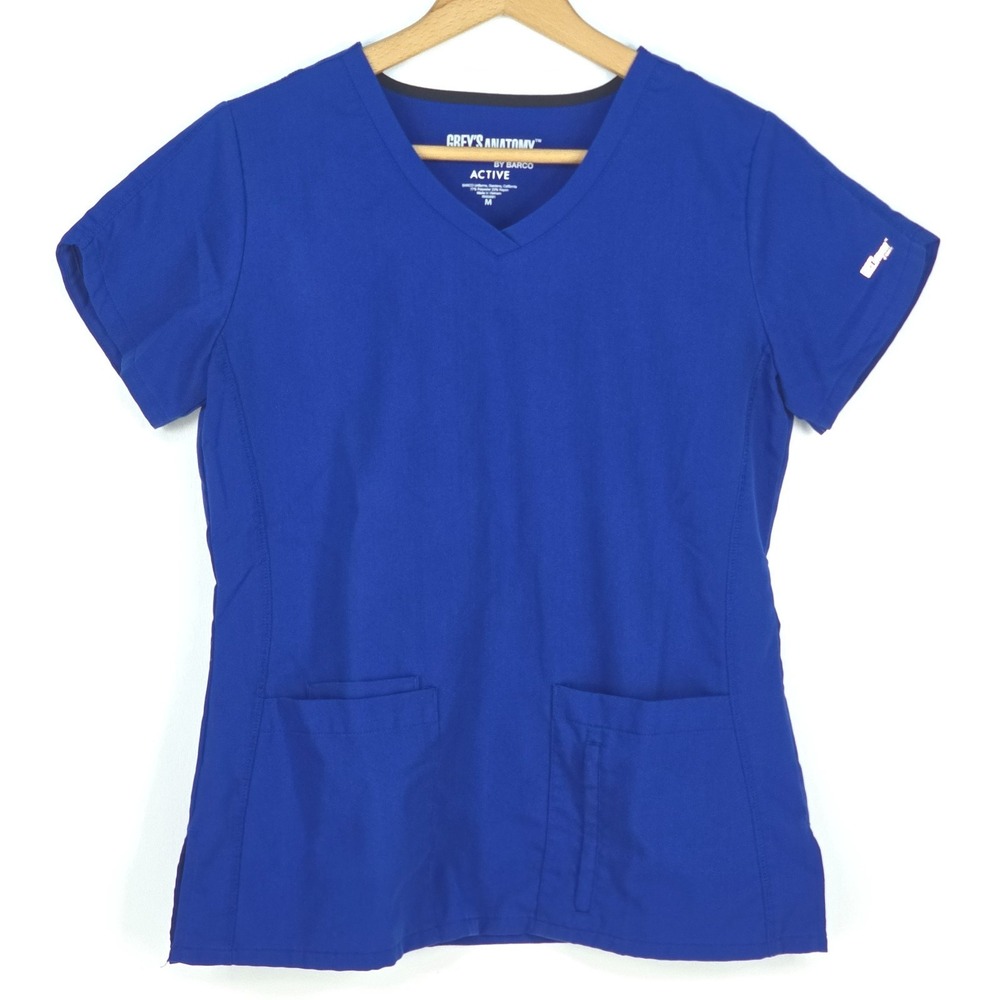 Greys Anatomy Active Scrub Top Barco Women's Medium Short Sleeve Nursing Medical